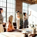 Business team working together